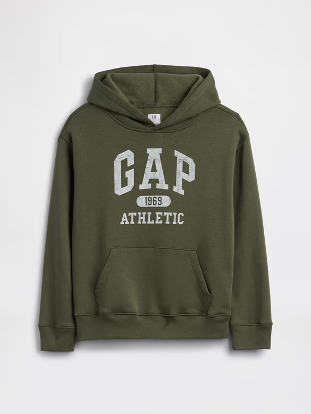 GAP Kids Olive Green Athletic Hoodie size 10 boys